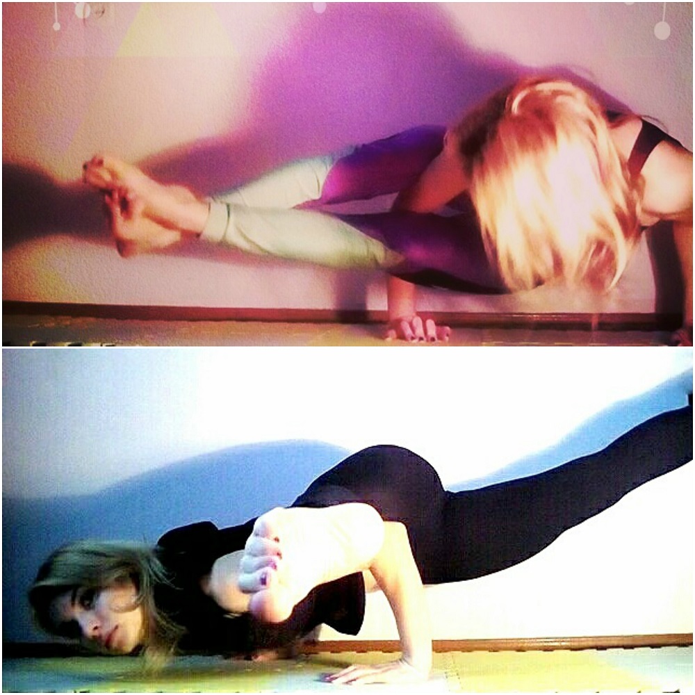 instagram's @sunloverflower doing complex yoga poses